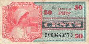 USA MPC Series 661 p.M67 50 Cents 1968 VF